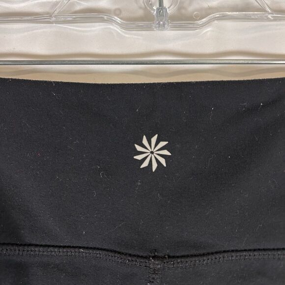 Athleta Leggings Women's Medium Black Pull On Nylon Blend Mid Rise - Picture 6 of 8